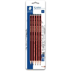 Pencils-STAEDTLER HB Tradition Graphite Pencils 5 in a pack (EA)