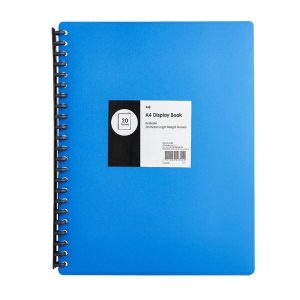 Display Books-anko A4 Display Folder 20 Pockets Blue/Teal (EA)