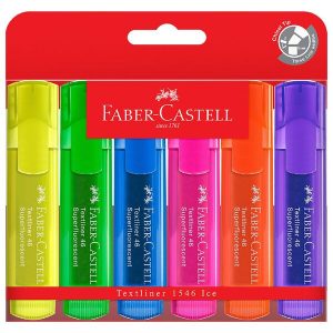 Faber-Castell Textliner Ice Highlighters Assorted 6 Pack