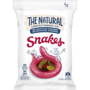 The Natural Confectionery Co. Snakes Lollie's 230g
